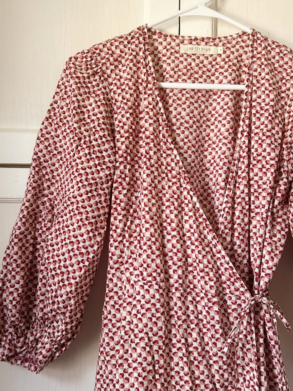 Christy Dawn Tie Waist Wrap Dress - Picture 1 of 4